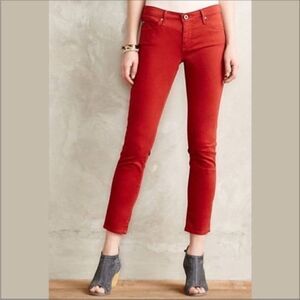 AG The Stevie Ankle Slim Straight Rust Jeans | Size 28R